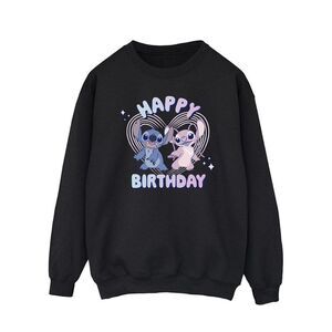 Lilo & Stitch Mens Happy Birthday Sweatshirt / Black